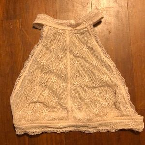 Free People Lace Light Pink Bralette